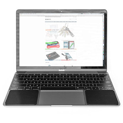 GRIFITI Small Slim Palm Pads Notebook Wrist Rest with Tacky Silicone Reposition Ergonomic Carpal Tunnel Resting Support for Computer MacBook & Laptop Keyboard Typing Pad (2 Small 3 x 2.75 inches) - size: Slim Small