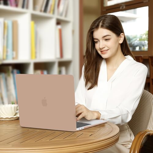 MOSISO Compatible with MacBook Air 13 inch Case M1 2021 2020 2019 2018 Release A2337 A2179 A1932 Touch ID, Plastic Hard Shell Cover&Keyboard Cover for MacBook Air 13.3 inch Case M1, Bronze Brown - color: Bronze Brown
