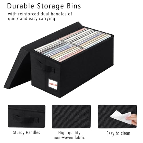 CD/DVD Storage Case - Perfect CD/DVD storage case universal, stackable DVD organizer with lid,3Pack CD holder 15.75 x 6.3 x 6.1 inches - can hold 135 CDS /60DVDS Black - size: 3pack black