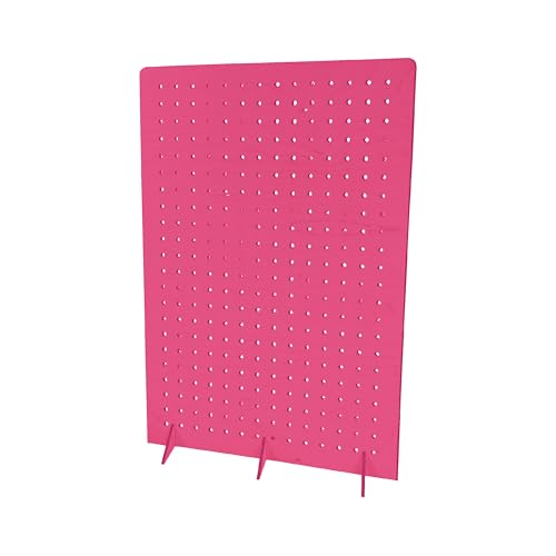 Torched Pegboard Display Stand for Jewelry, Craft Shows, Selling, Vendor Events, Tools, Peg Board Accessories Rack Organizer, XXL 15.75" L x 4.3" W x 23.75" H, Pink - color: Pink, size: XX-Large