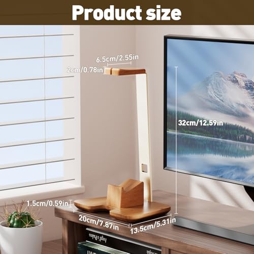 Controller and Headphone Stand for Desk Gaming Desk Accessories Controller and Headphone Holder Headset Holder Headset Stand - color: Gold Color