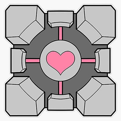 MAGNET Portal Companion Cube Magnetic Vinyl Sticker Decal Magnet 5"