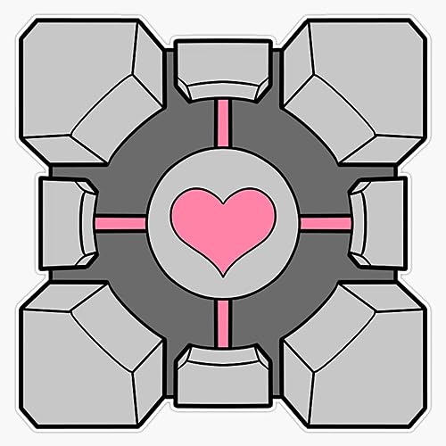 MAGNET Portal Companion Cube Magnetic Vinyl Sticker Decal Magnet 5"