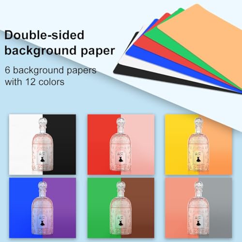 Light Box Photography 20x20in, PULUZ Portable Photo Studio Light Box with 200 LED Lights ＆12 Color backdrops Professional Photography Lighting Tent Kit for Big Product Photography Lightbox - color: 19.7x19.7x19.7in