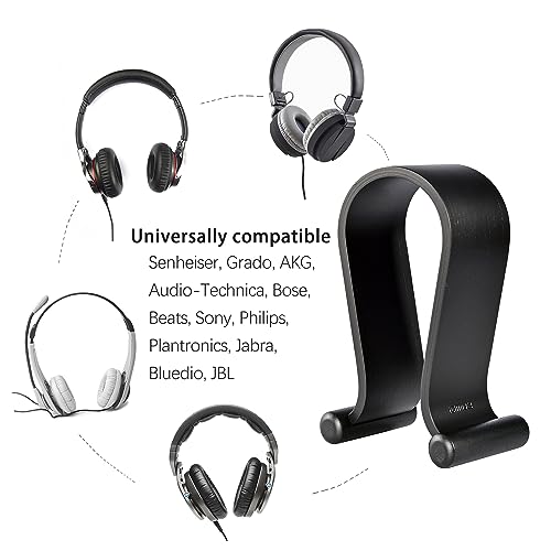 SAMDI Wood Headphone Stand Headset Stand Headphone Holder Universal Gaming Headset Holder - Oak Wood - color: Oak Wood