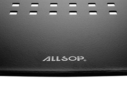 Allsop Redmond Monitor Stand, Holds 40 lbs with Keyboard Storage Space - Black (29248) - style: Monitor Stand