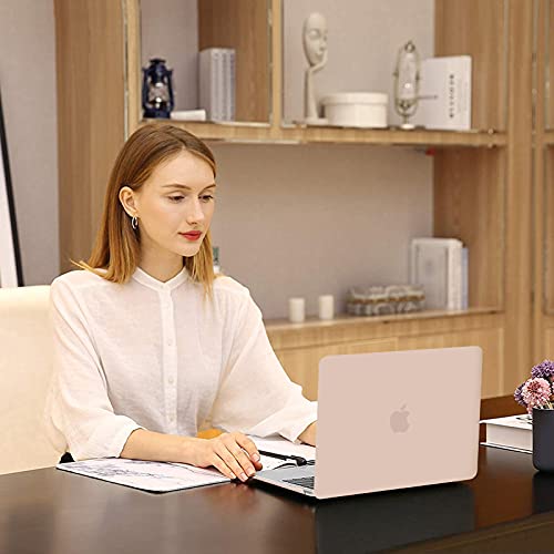 MOSISO Compatible with MacBook Air 13 inch Case M1 2021 2020 2019 2018 Release A2337 A2179 A1932 Touch ID, Plastic Hard Shell Cover&Keyboard Cover for MacBook Air 13.3 inch Case M1, Camel - color: Camel
