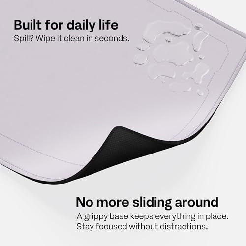 Pixio Mouse Pads - 36 x 16 inch XXL Purple Border Multifunctional Large Desk Mats for Gaming, Office, Desktop Anti-Slip Waterproof Washable Computer Mouse Mat - color: Purple Border