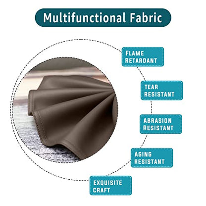 Premium Headrest Cover for Recliner Chair, Flame Retardant Faux Leather Recliner Headrest Protector, Wear Resistant Recliner Headrest Cover for Office Chair Theater Seat, 16W*27L, Chocolate - color: Chocolate
