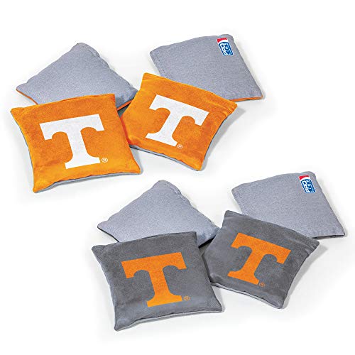 NCAA College Dual Sided Bean Bags by Wild Sports, 8 Count, Premium Toss Bags for Cornhole Set - Great for Tailgates, Outdoors, Backyard - size: 6 in. x 6 in.