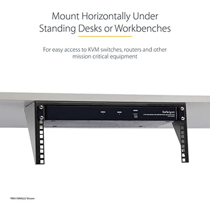 StarTech 5U Vertical Wall-Mount Rack Bracket, 19in, 200lb (RK519WALLV) - size: 5U