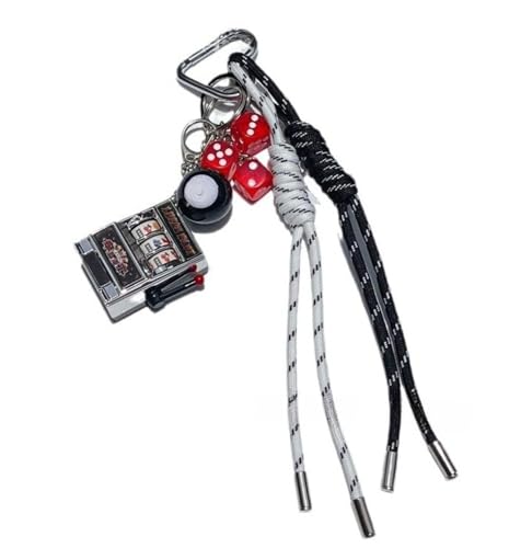 Designer Rope Bag Charms for Handbag Y2k Accessories Purse Charm Hanging Ornament Backpack Charm - color: Black Machine