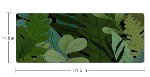 Desk Mat, Large Desk Pad Large Mouse Pad Cute Desk Accessories Home Office Essentials XL Desk Mat Desk Pad Mat for Keyboard Mouse Desk Pads On Top of Desks Computer Monstera Leaves - color: Monstera Leaves