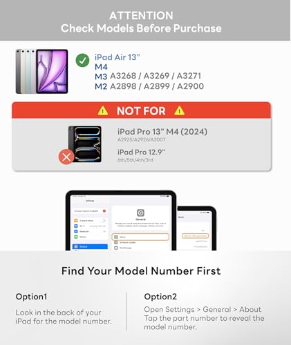 EIP Bluetooth Keyboard Case for iPad Air 13 inch (M4 2026/M3 2025/M2 2024), 13" Magnetic Detachable Case with Trackpad, 7-Color Backlit Keys, Stylus Shortcut Support, Slim Protective Cover-White - color: White, size: iPad Air 13" M4/M3/M2
