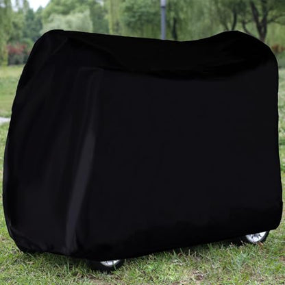 Sqodok Mobility Scooter Storage Cover, 420D Scooter Cover with Windproof Buckles Waterproof Scooter Weather Cover Protect from Dust Dirt Snow Rain Sun Rays, 48" x 22" x 38" - color: Black, size: L--48 x 22 x 38 inch