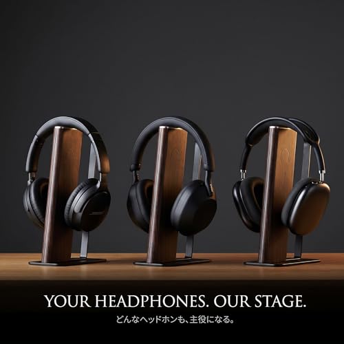 Gunking Headphone Stand with Floating Arc Design — Sculptural Desk Headset Holder for Gaming & Office, Universal Fit for Sony, Bose, AirPods Max & More