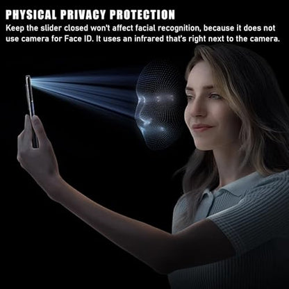 Front Camera Cover Compatible for iPhone 16/16Plus/16Pro/16Pro Max/15/15 Plus/15 Pro/15 Pro Max/14 Pro/14 Pro Max,Webcam Cover Protect Privacy and Security,Not Affect Face ID,Black-Updated Version - color: Black