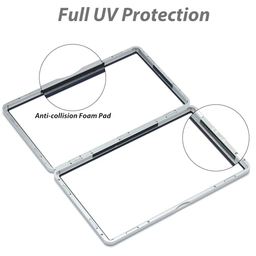 ZINHO Graded Card Case Magnetic Aluminum Alloy Slab Protector Display Case Fits BGS Cards, UV Protection (Gold) - color: Gold, style: BGS Card Case