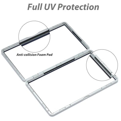 ZINHO Graded Card Case Magnetic Aluminum Alloy Slab Protector Display Case Fits BGS Cards, UV Protection (Gold) - color: Gold, style: BGS Card Case
