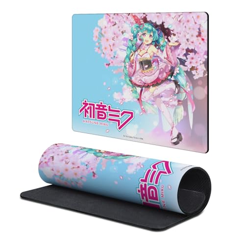 Head Case Designs Officially Licensed Hatsune Miku Sakura Graphics 9.84 x 11.81 x 0.12 inches (250 x 300 mm) - S Gaming Office Desk PC Keyboard Mouse Mat Pad - color: Sakura, size: 9.84 x 11.81 x 0.12 inches (250 x 300 mm) - S