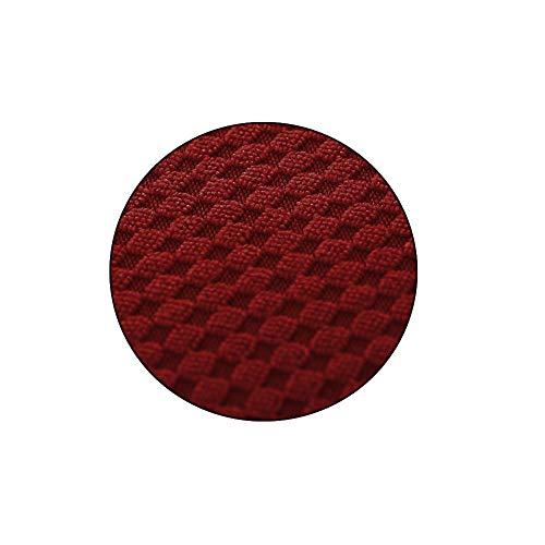 Isccdy Removable Washable Office Chair Armrest Slipcovers Covers Pads (Wine red) - color: Wine Red