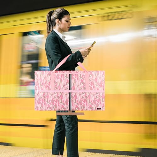 Travel Carrying Bag Compatible with 32" All-in-One Desktop Computer and 32" Monitor (Camouflage Pink) - color: Camouflage Pink