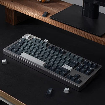 Sumgsn Apollo Keycaps 163 Keys Doubleshot Keycaps Cherry Profile Custom Keyboard Key caps Set Fit for 61/64/87/104/108 Cherry Mx Switches ISO ANSI Layout Alice Keyboard Mechanical Keyboards - color: Apollo Keycaps