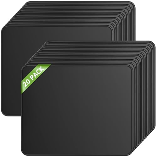 KTRIO 20 Pcs Mouse Pads, Larger Surface, Stitched Edges, 11 x 8.5 Inches - size: 20Pack (8.5" x 11")