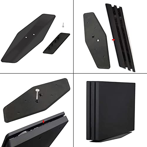 Vertical Stand for PS4 Slim / PS4 Pro Vertical Holder Stand Bracket Mount Base for PlayStation 4 Slim/Pro Console (Black)
