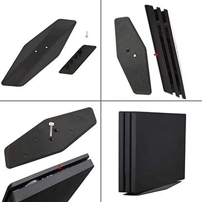 Vertical Stand for PS4 Slim / PS4 Pro Vertical Holder Stand Bracket Mount Base for PlayStation 4 Slim/Pro Console (Black)