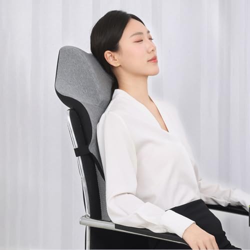 Office Chair Headrest, Adjustable Neck Support Pillow with Removable Washable Cover - Head Rest Attachment for Office Chairs and Wheelchairs, Neck Pillow for Desk Chair Napping (Pink) - color: Pink