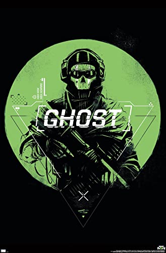 Trends International Call of Duty: Modern Warfare 2 - Ghost Emblem Wall Poster, 22.375" x 34", Premium Unframed Version - color: Premium Unframed Version, size: 34"L x 22.4"W