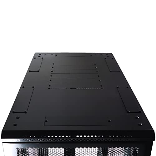 Aeons 42U Professional Network Server Rack Cabinet Enclosure 1000mm 39.5" Deep Computer Electronics Data Equipment Rack Vented Door Server-Depth Black (Pre-Assembled) - style: 42U-40"D [Vented]