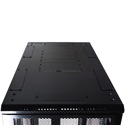 Aeons 42U Professional Network Server Rack Cabinet Enclosure 1000mm 39.5" Deep Computer Electronics Data Equipment Rack Vented Door Server-Depth Black (Pre-Assembled) - style: 42U-40"D [Vented]