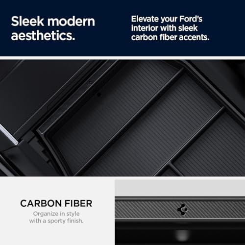 Spigen Armrest Organizer Tray for Ford F-150 2021-2026 & F-150 Lightning 2022-2026 [Check Compatibility for 2024/2025/2026 Models] - size: Ford F-150 & F-150 Lightning