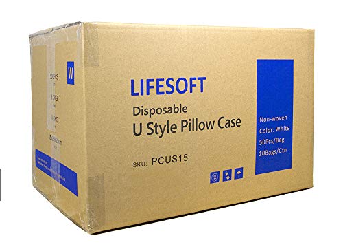 Disposable Fitted Face Cradle Covers Silky Massage Headrest Covers Case of 500 - color: 500 Count