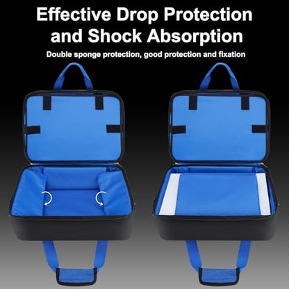GDNasist Carrying Case Fit for PS5, Travel Thickened Protective Bag Compatible with Playstation 5 Console, Headset, PS5 Controller, Game Discs, and Gaming Accessories - color: Black