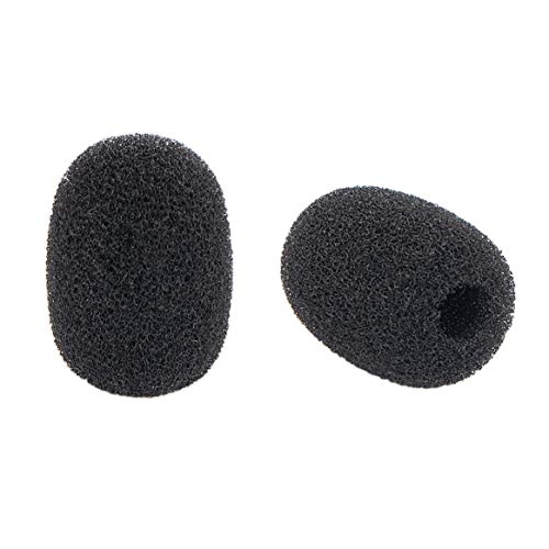12 Pieces Lavalier Microphone Metal Tie Clips 12 Pieces Lapel Mic Windscreen Foam Covers and 12 Pieces Lav Mic Plastic Wire Clips - size: 12 Pack