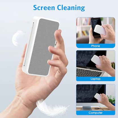 18 in 1 Multifunctional Keyboard Cleaner Kit for Electronic Devices, Keyboard Cleaning Brush, Headphones Cleaner Kit for AirPods, Cellphones,Laptop Cleaner, Camera,Earbuds