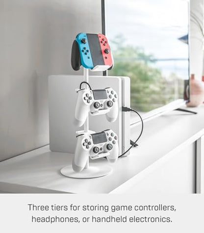 YAMAZAKI Home Smart Universal Adjustable Game Controller Stand/Controller Holder - Steel - color: White