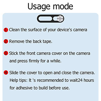 Webcam Cover Protector Protect Privacy and Security, Front Camera Cover, Camera CoverCompatible with iPhone 14Pro/14Pro Max/iPhone15/15Puls/15Pro/15Pro Max /16/16Plus/16Pro/16Pro Max (2PCS,Silver) - color: Silver