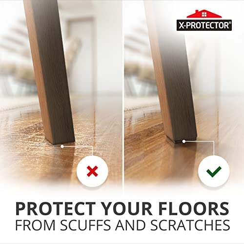X-PROTECTOR Non Slip Furniture Pads – 24 pcs Premium Furniture Grippers 2"! Best SelfAdhesive Rubber Feet Furniture Feet – Ideal Non Skid Furniture Pad Floor Protectors – Keep Furniture in Place! - size: 24 Square 2"
