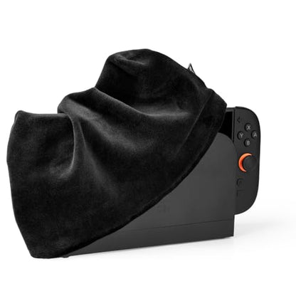 Dust Cover Compatible with Nintendo Switch 2 Console & Dock | Stretch Fabric Dust Guard Sleeve, Anti Scratch Protector for Switch 2 Console with Charging Dock, Black, Dust Cover Only