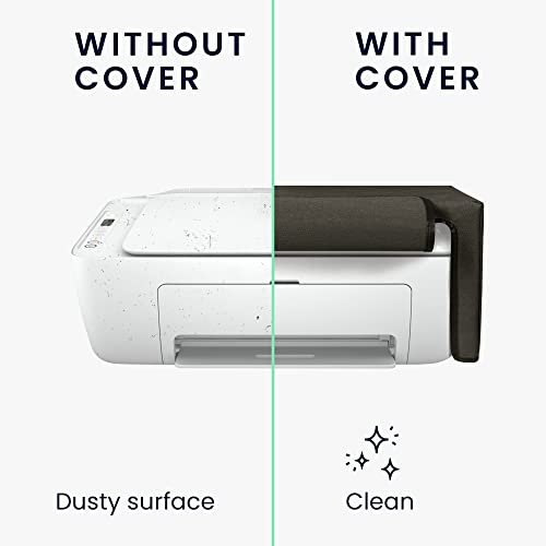 kwmobile Dust Cover Compatible with HP DeskJet 2755e / DeskJet 2720e / 2710e / 2820e / 2721e - Printer Case - Fabric Protector Cover - Dark Grey - color: Dark Grey