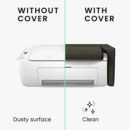 kwmobile Dust Cover Compatible with HP DeskJet 2755e / DeskJet 2720e / 2710e / 2820e / 2721e - Printer Case - Fabric Protector Cover - Dark Grey - color: Dark Grey