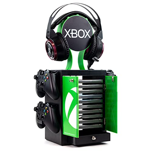 Numskull Official Xbox Series X Gaming Locker- For Holding Controls Headset Stand for All New Gen Consoles -PS5, Nintendo Switch - Official Gaming Merchandise