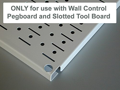 Wall Control Paper Towel Holder and Dowel Rod Pegboard Shelf Assembly for Wall Control Pegboard and Slotted Tool Board - Blue - color: Blue