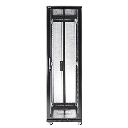 Aeons 42U Professional Network Server Rack Cabinet Enclosure 1000mm 39.5" Deep Computer Electronics Data Equipment Rack Vented Door Server-Depth Black (Pre-Assembled) - style: 42U-40"D [Vented]