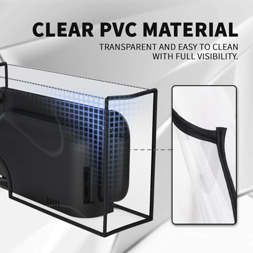 PlayVital Dust Cover for Nintendo Switch 2, Anti-Scratch Dust Guard Waterproof Cover Sleeve for Nintendo Switch 2 Console & Charging Dock -Transparent - color: Transparent