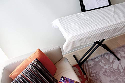 Clairevoire Piano Keyboard Dust Cover for 61 Keys to 88 Keys, Electric Pianos Cover, Digital Pianos Cloth Protection,Lightweight and Adjustable Closure,Pearl White, L - Keyboard Piano up to 61" x 21" - color: Pearl White, size: Large